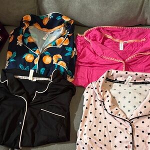 4 Button Up Pajama Tops